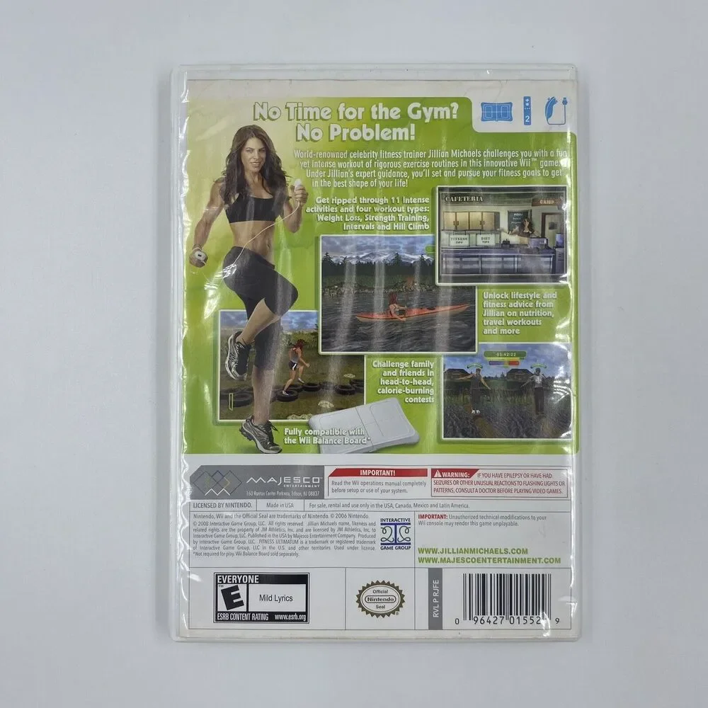 Jillian Michaels Fitness‎ Ultimatum 2009 (Nintendo Wii, 2008) CIB TESTED WORKING